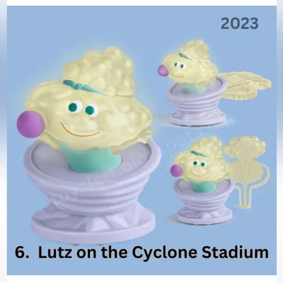 Disney Pixar Elemental Movie McDonald’s Kid’s Toy- Lutz on Cyclone Stadium NWT - Picture 2 of 7